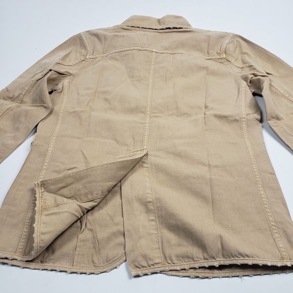 Sandrine Rose Women's Tan Denim Empire Jacket size M - Picture 12 of 14